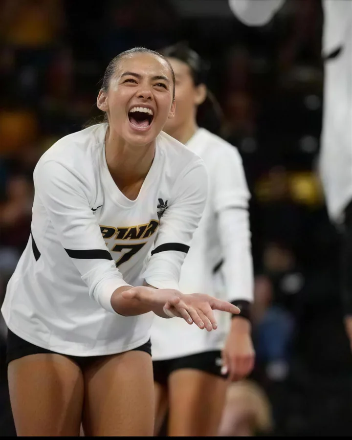Kaia Mateo celebrating a point
